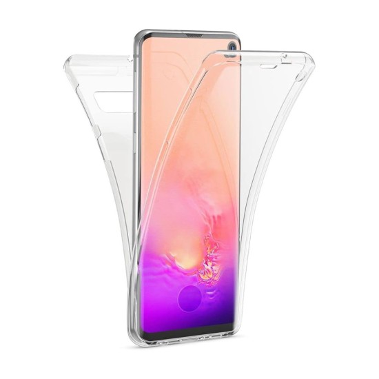 Capa de Silicone 360º para Samsung Galaxy S10 Plus Transparente